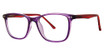 Modern Plastics II Eyeglasses WATCHFUL plum crystal/ruby