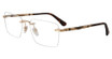 Police Eyeglasses VPLF84 Gold/Havana 0H34