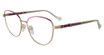 Yalea Eyeglasses VYA066L Purple/Silver 0492