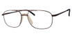 Adensco Eyeglasses AD 139 LT BROWN L/0TUI