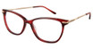 Exces Eyeglasses EXP171 BURGUNDY-GOLD
