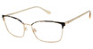 Lulu Guinness Eyeglasses L235 gold/black/GLD