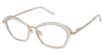 Tura Eyeglasses TE285 clear/gold/CRY