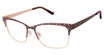 L.A.M.B. Eyeglasses LA122 eggplant/rose gold/EGG