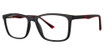 Modern Plastics II Finish Line black/red