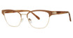 Modern Art Eyeglasses A624 matte taupe/gold