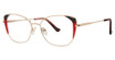 Modern Art Eyeglasses A626 red/gold
