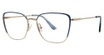 Genevieve Boutique Eyeglasses GIVING satin periwinkle/silver