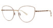 Daisy Fuentes Eyeglasses Daisy Fuentes La Priscilla Taupe/Gold/38