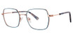 Fashiontabulous Eyeglasses 10X268 teal/rose gold