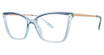 Modern Times Eyeglasses BOUNTIFUL blue crystal/gold