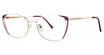 Modern Times Eyeglasses GREETINGS burgundy/gold