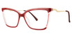 Modern Times Eyeglasses SASSY ruby/crystal/gold
