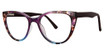 Modern Plastics II Eyeglasses Charlee plum tortoise