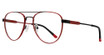 ECKO Unltd Eyeglasses ECKO603 Matte Red/Black/RED/BLACK
