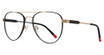ECKO Unltd Eyeglasses ECKO603 Matte Black/Gold/BLACK/GOLD