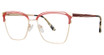 Genevieve Paris Design Eyeglasses Francesca matte red/gold