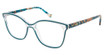 BETSEY JOHNSON Eyeglasses GLOW UP Teal/TEA