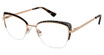 Nicole Miller Eyeglasses LA BOCA GOLD/EBONY/C01
