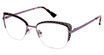 Nicole Miller Eyeglasses LA BOCA PURPLE/MAUVE/C03