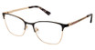 Nicole Miller Eyeglasses EMMA BLACK/GOLD/C01