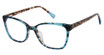Ann Taylor Eyeglasses ATP828 TEAL / TORTOISE/C02
