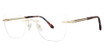 Modern Art Eyeglasses A627 gold/brown marble