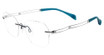 Line Art Eyeglasses XL 2168 Teal/TL