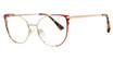 Konishi Eyeglasses KONISHI KF8632 Burgundy/Gold/C1
