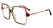 Yalea Eyeglasses VYA086 Transparent Grey/Magenta 0ALV