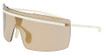 Nike Eyeglasses NIKE ECHO SHIELD M FD1884 MATTE COCONUT MILK / GOLD MIR/113
