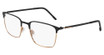 Flexon Eyeglasses FLEXON E1140 MATTE BLACK/ COPPER/004