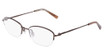 Flexon Eyeglasses FLEXON W3041 SHINY BROWN/205