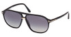 Tom Ford Eyeglasses FT1026 shiny black / smoke polarized/01D