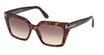 Tom Ford Eyeglasses FT1030 dark havana / gradient brown/52F