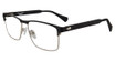 John Varvatos Eyeglasses VJV194 Black/Silver 0BLG