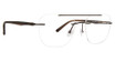 Totally Rimless Eyeglasses Quattro(365) Dark Brown/DBR
