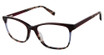 gx by GWEN STEFANI Eyeglasses GX104 burgundy/multi/BUR