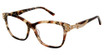 Diva Eyeglasses 002 BROWN MOTTLED GOLD/262