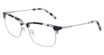 Marchon NYC M-2028 GREY TORTOISE/MATTE SILVER/060