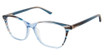 Nicole Miller Eyeglasses HERMITAGE BLUE BROWN/C03