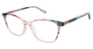 Nicole Miller Eyeglasses HERMITAGE TEAL ROSE/C02