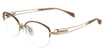 Line Art Eyeglasses XL 2172 Brown/BR