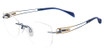 Line Art Eyeglasses XL 2173 Blue/BL