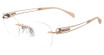Line Art Eyeglasses XL 2174 Rose Gold/RG