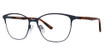 Adensco Eyeglasses AD 245 MTT BLUE M/0FLL