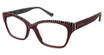 BETSEY JOHNSON Eyeglasses TOP SECRET Red/RED