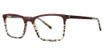 Jhane Barnes Eyeglasses Row of Operations Brick/BC