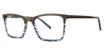 Jhane Barnes Eyeglasses Row of Operations Auburn Blue/AU