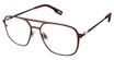 Evatik Eyeglasses EVATIK 9265 BROWN GOLD/M102
